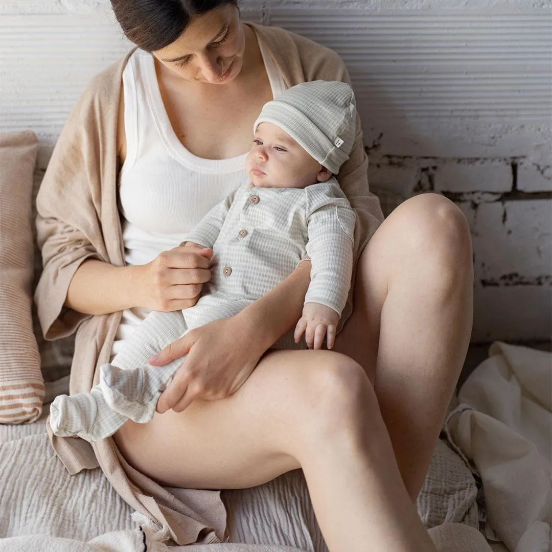 1  in the family Guim Jumpsuit With Feet - Pale Aqua
