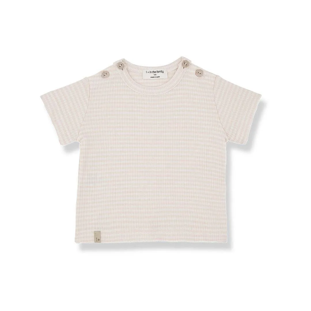 1  in the family Jon Short Sleeve T-Shirt - Nude