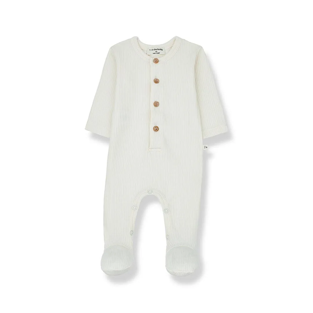 1  in the family Nino Sleepsuit - Ecru