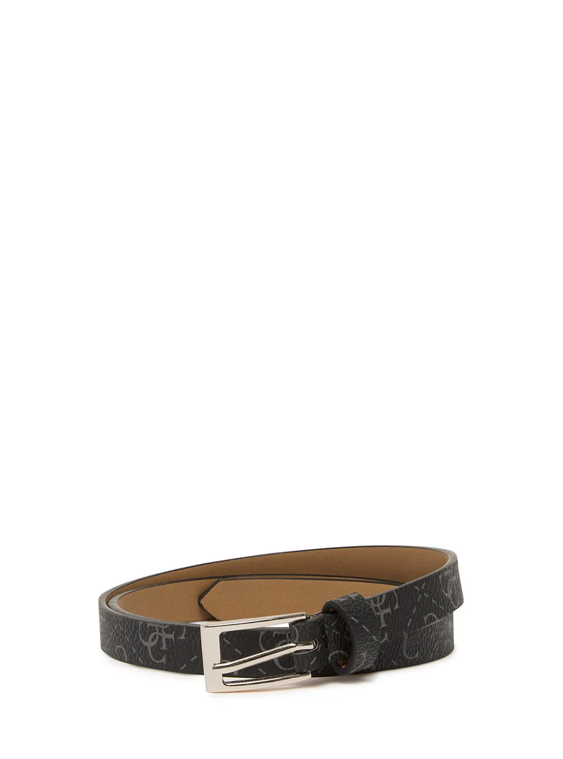 15mm Black Logo Two For One Belt Set Guess