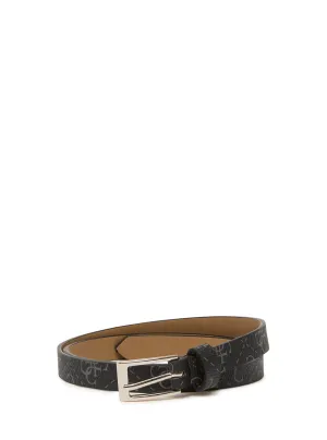 15mm Black Logo Two For One Belt Set Guess