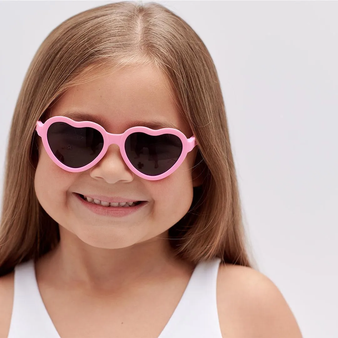 Babiators Original Heart Sunglasses- Bubblegum Pink