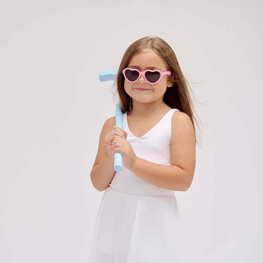Babiators Original Heart Sunglasses- Bubblegum Pink