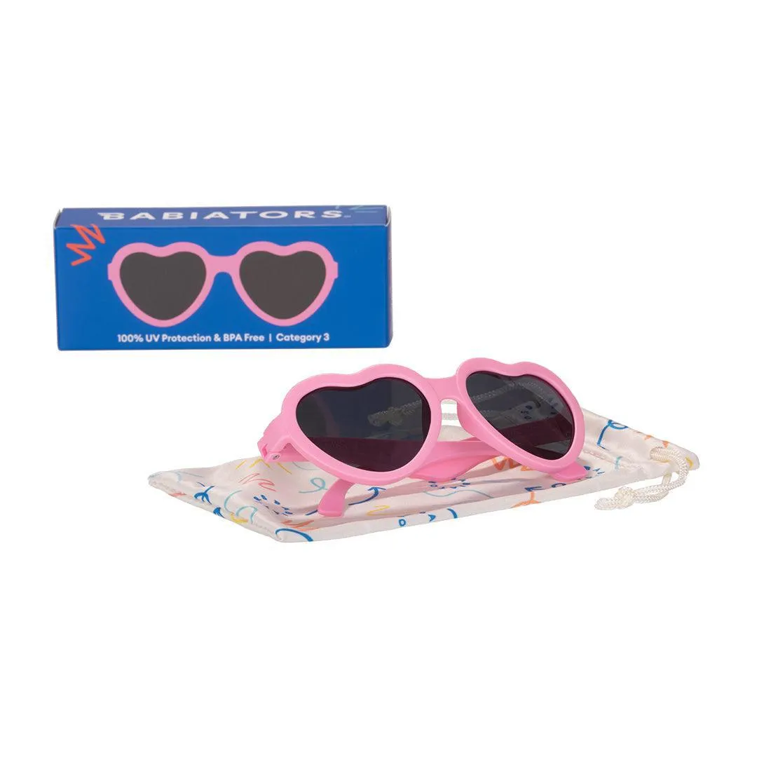 Babiators Original Heart Sunglasses- Bubblegum Pink