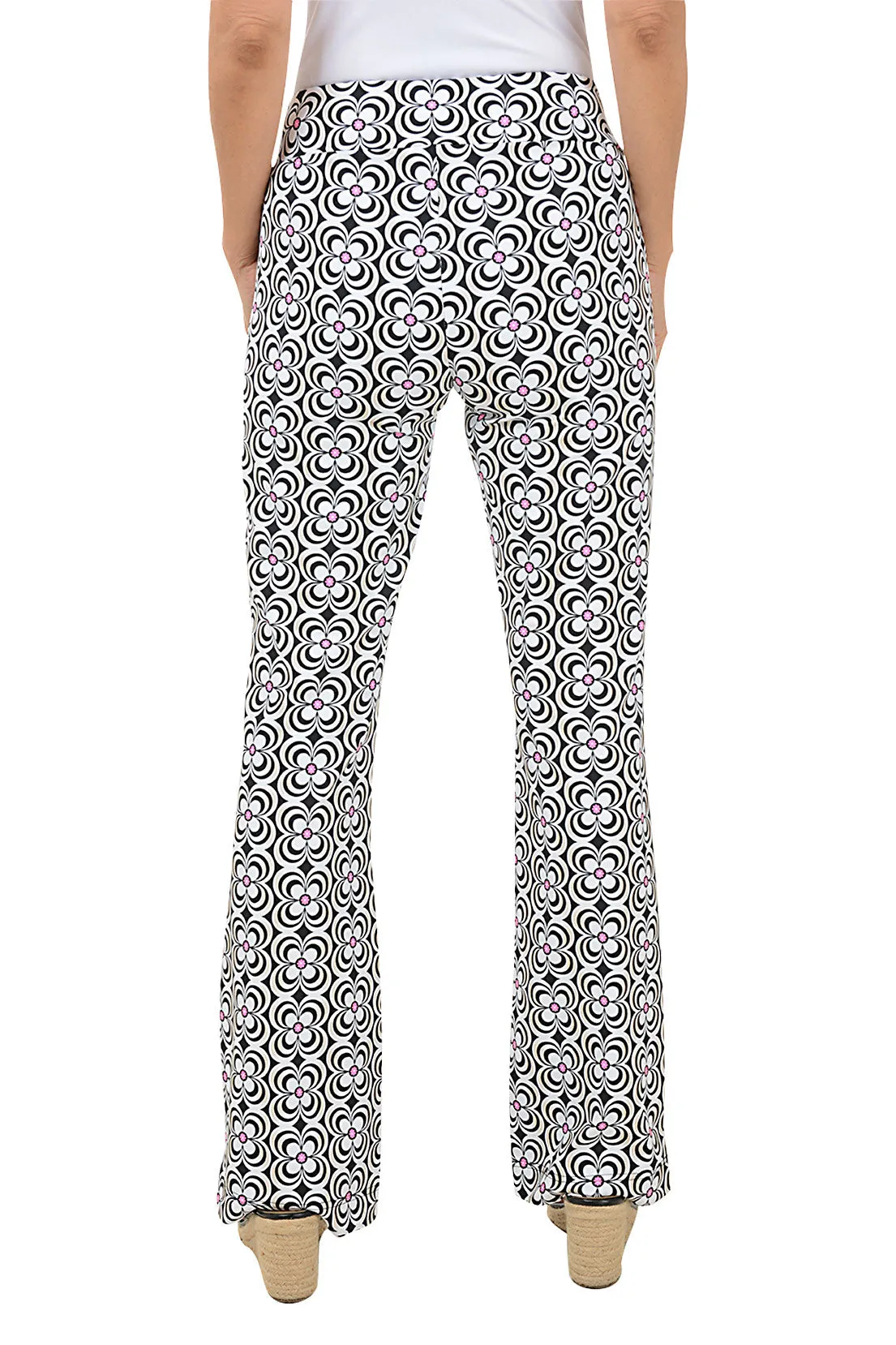 Black Optical Daisy UPF50  Pull-On Pant