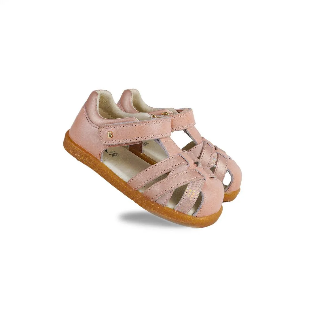 Bobux I-Walk Cross Jump Sandals - Dusk Pearl   Rose Gold
