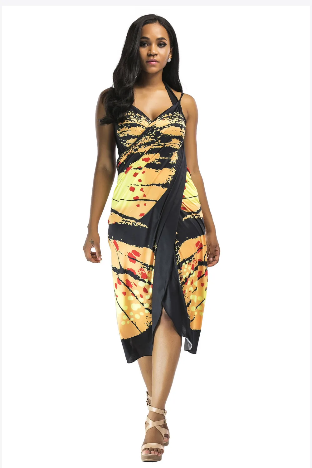 Butterfly Spaghetti Strap Cover Up Anna Kay Co