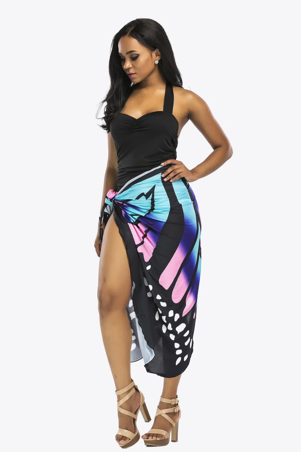 Butterfly Spaghetti Strap Cover Up Anna Kay Co