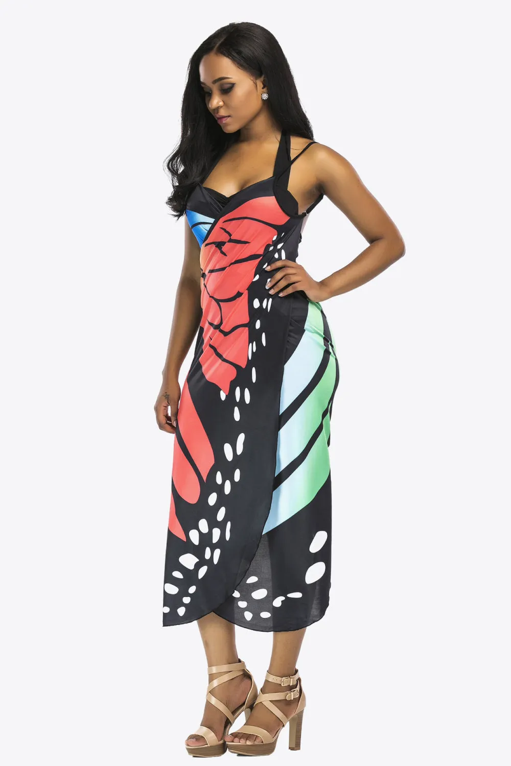 Butterfly Spaghetti Strap Cover Up Anna Kay Co
