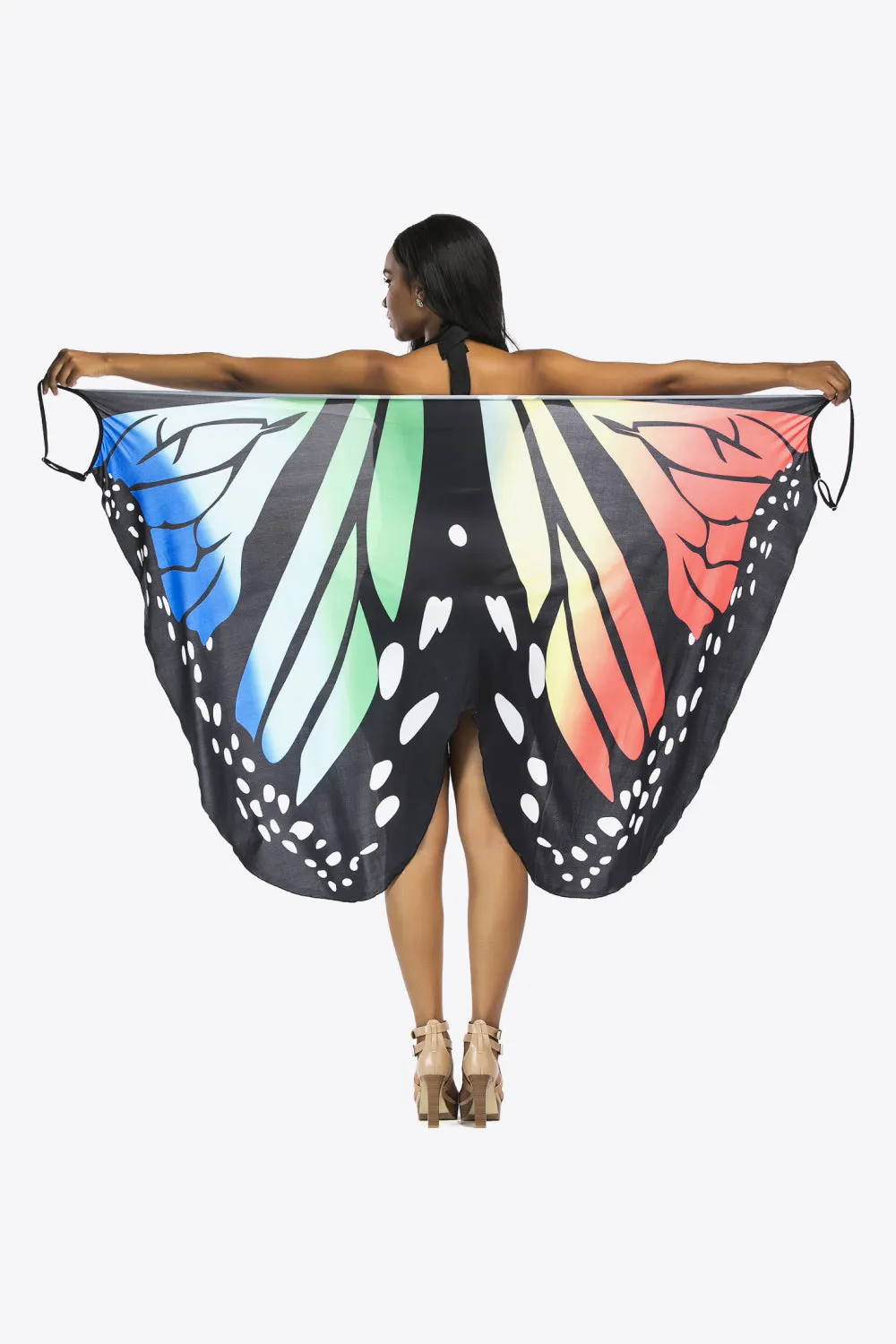 Butterfly Spaghetti Strap Cover Up Anna Kay Co