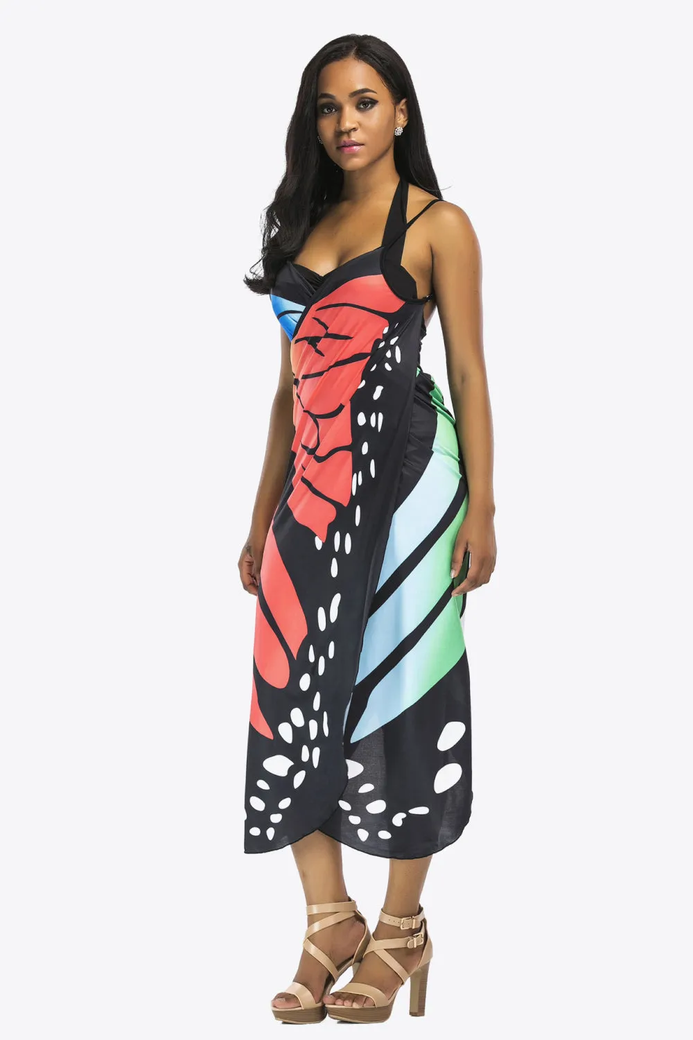 Butterfly Spaghetti Strap Cover Up Anna Kay Co