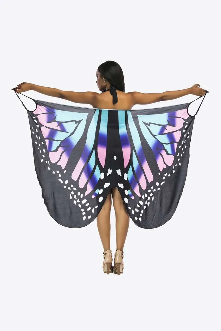 Butterfly Spaghetti Strap Cover Up Anna Kay Co