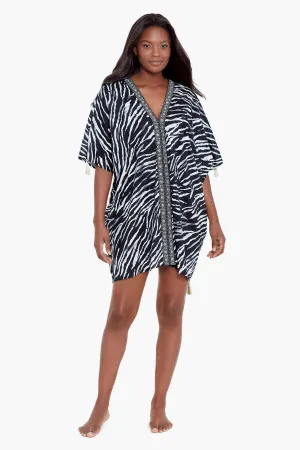 Caftan Cover Up in Tigre Sombre
