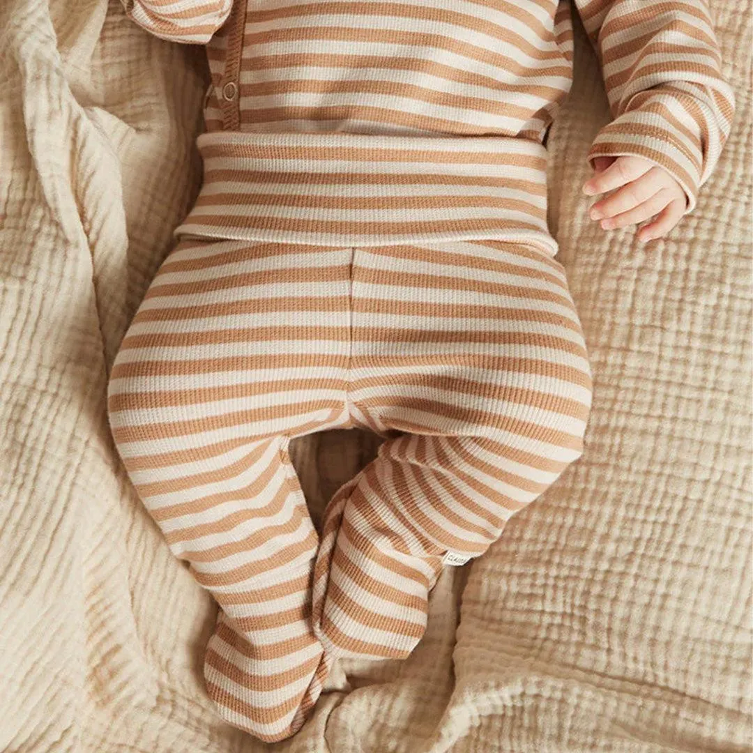 Claude & Co Lani Clay Stripe Leggings - Clay