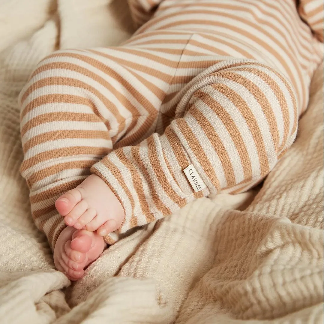 Claude & Co Lani Clay Stripe Leggings - Clay