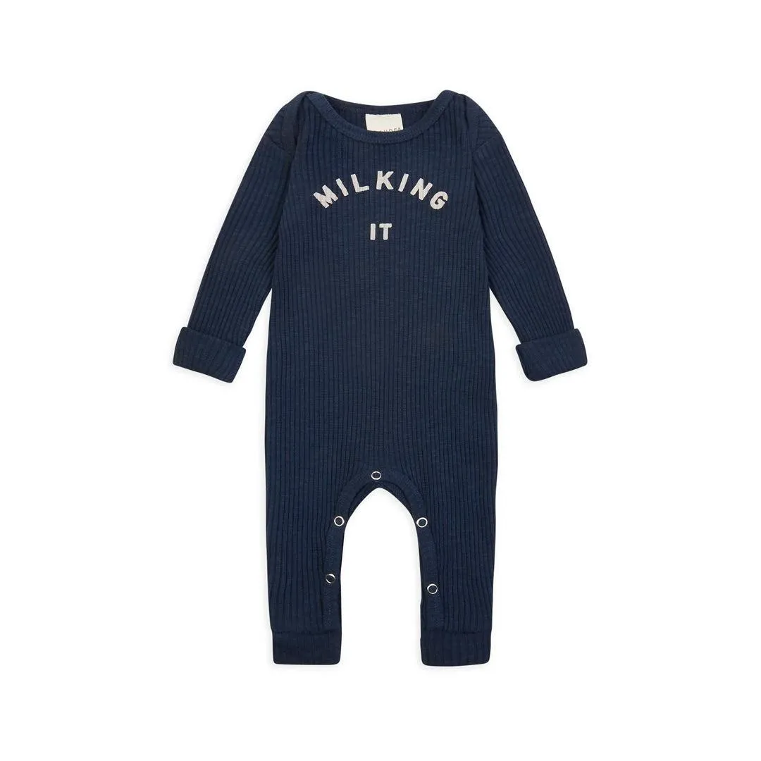 Claude & Co Milking It Onesie - Navy