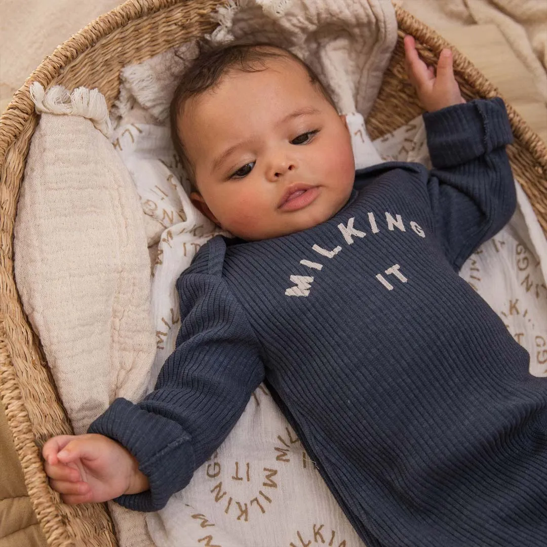 Claude & Co Milking It Onesie - Navy