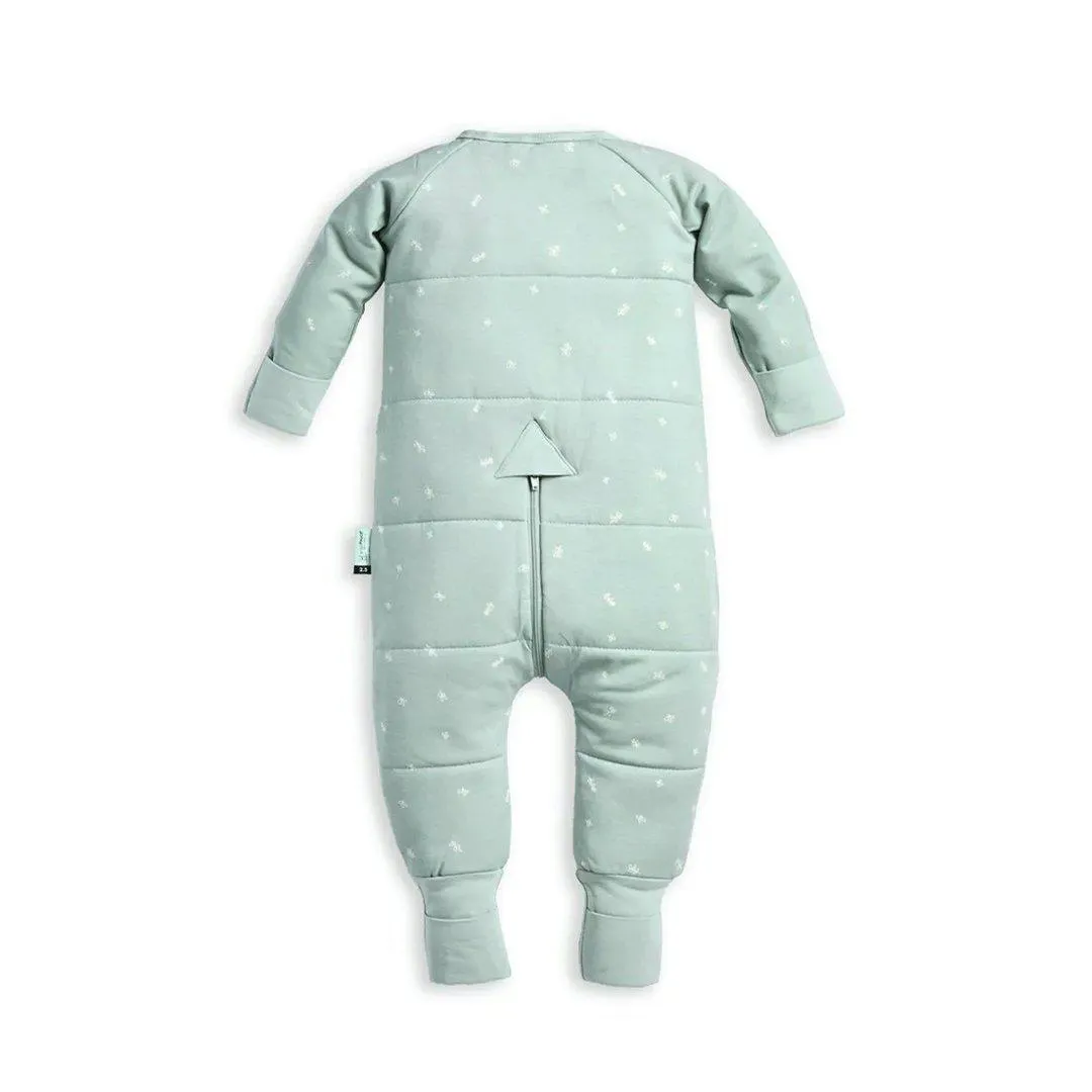 ergoPouch Organic Winter Long Sleeved Sleep Onesie - Sage - 2.5 TOG