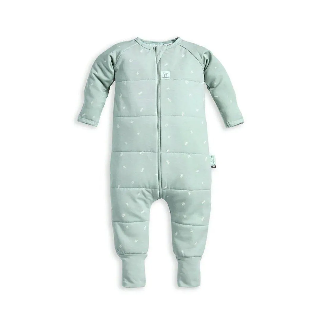 ergoPouch Organic Winter Long Sleeved Sleep Onesie - Sage - 2.5 TOG