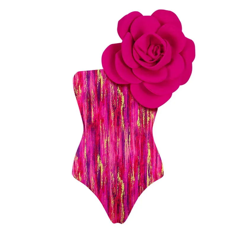 Floral Ruffled Bikini Swimsuit Anna Kay Co