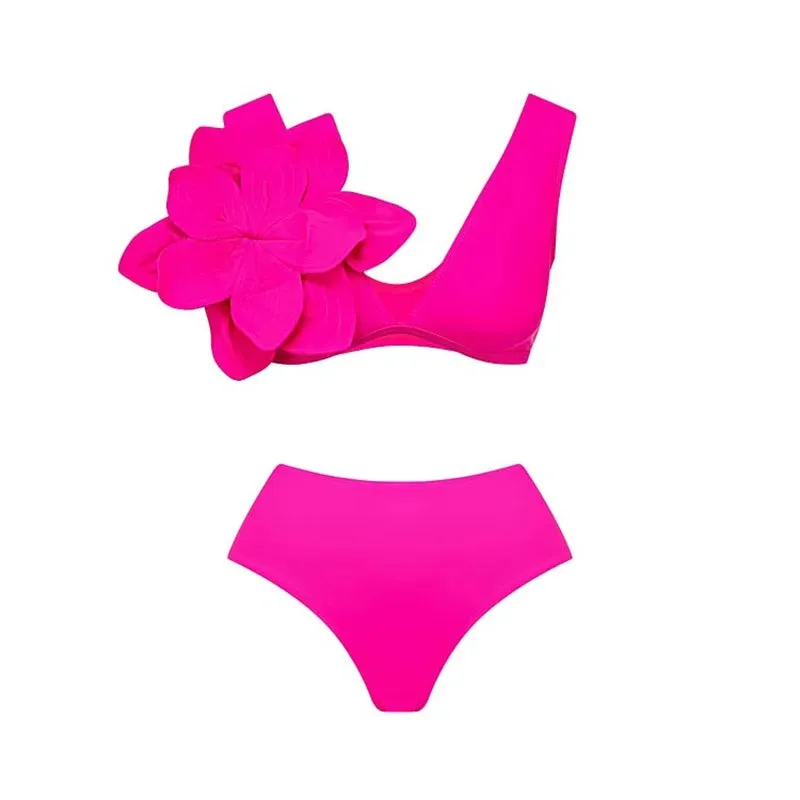 Floral Ruffled Bikini Swimsuit Anna Kay Co