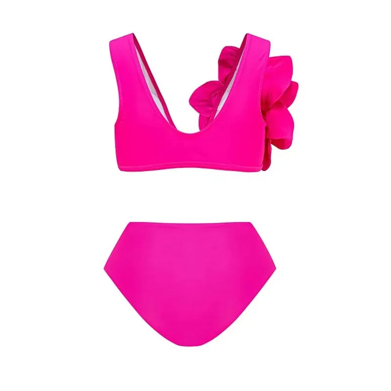 Floral Ruffled Bikini Swimsuit Anna Kay Co