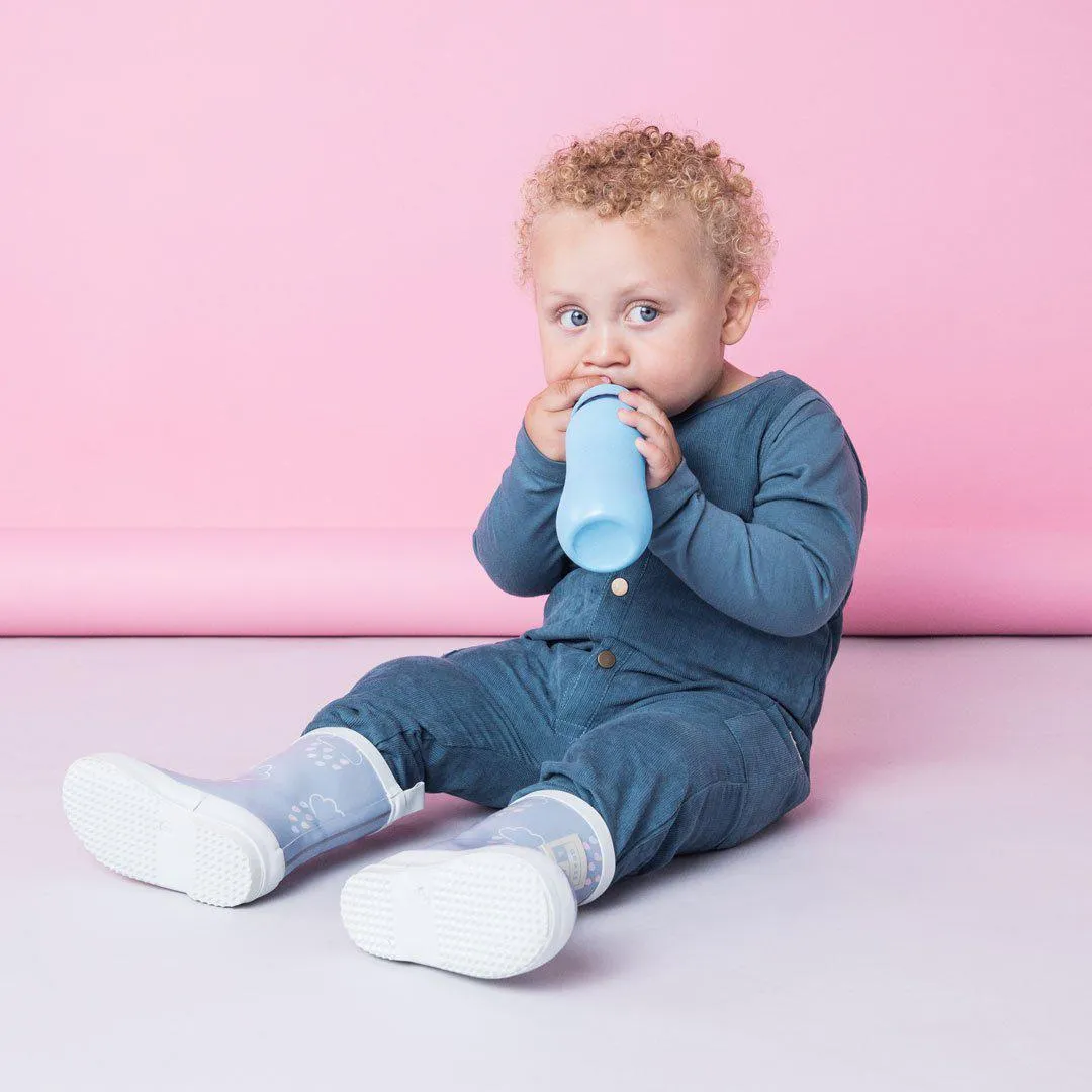 Grass & Air Colour-Revealing Wellies - Baby Blue