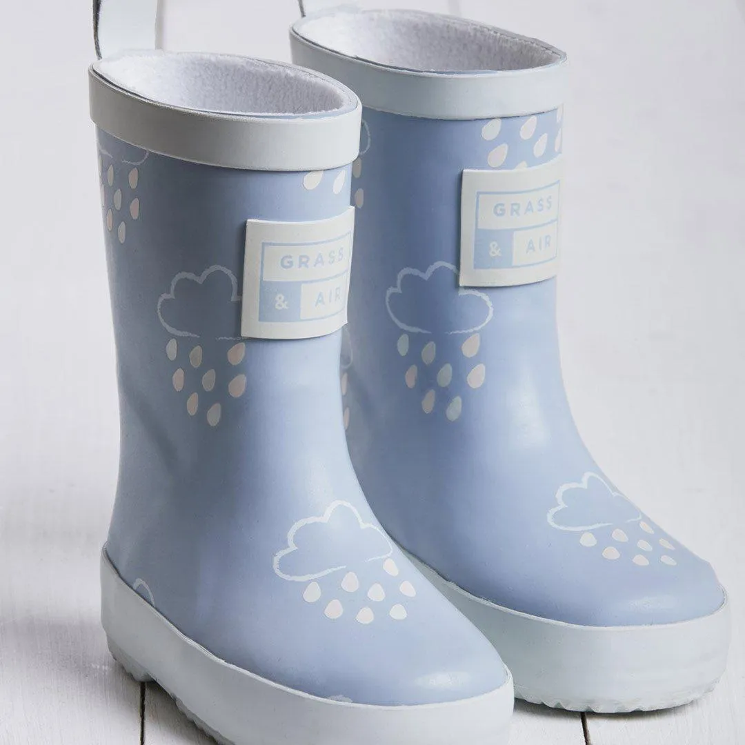 Grass & Air Colour-Revealing Wellies - Baby Blue