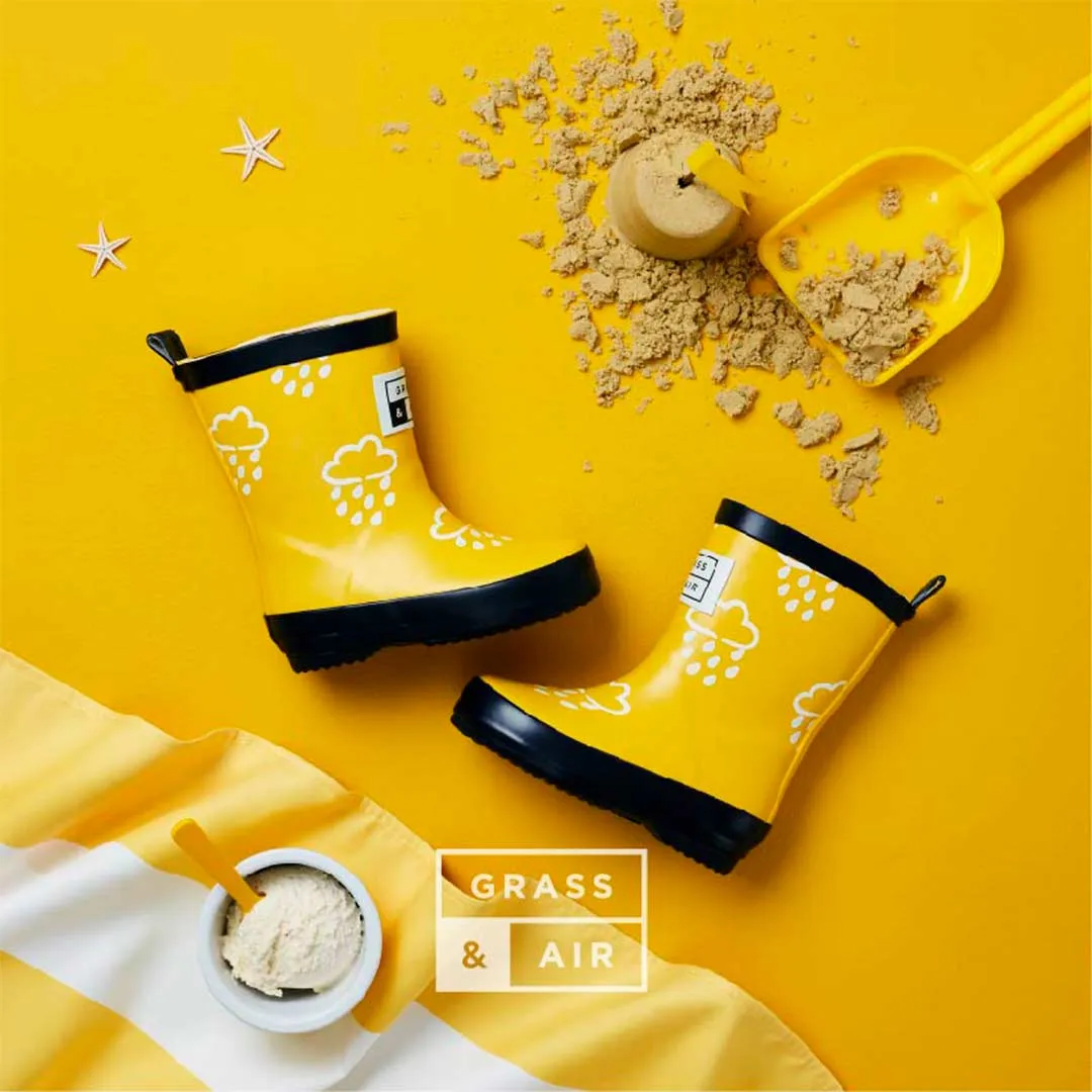 Grass & Air Colour-Revealing Wellies - Yellow
