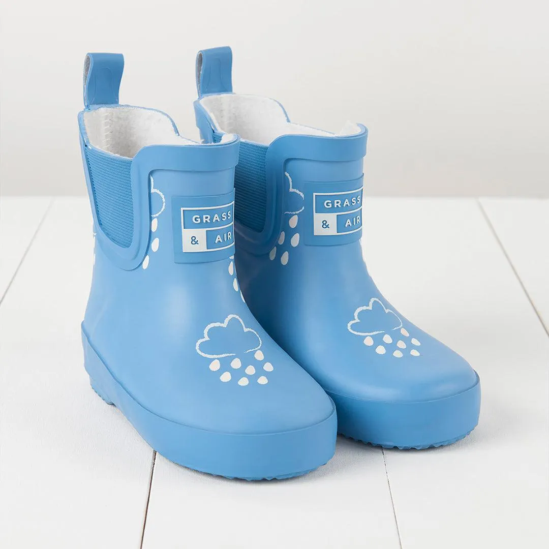 Grass & Air Shortie Adventure Boot With Bag - Cornflower Blue