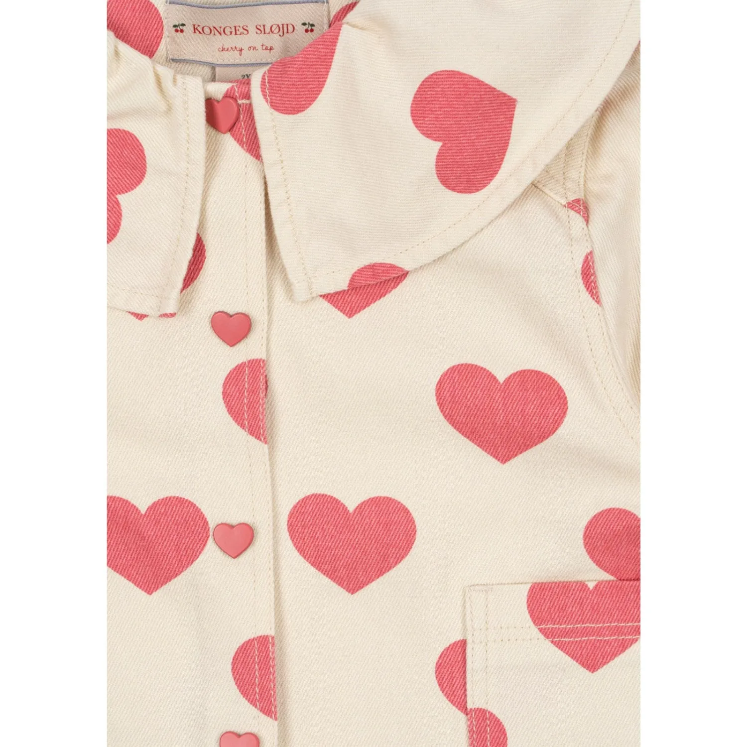 Konges Sljd Bon Coeur Pink Magot Collar Jacket GOTS