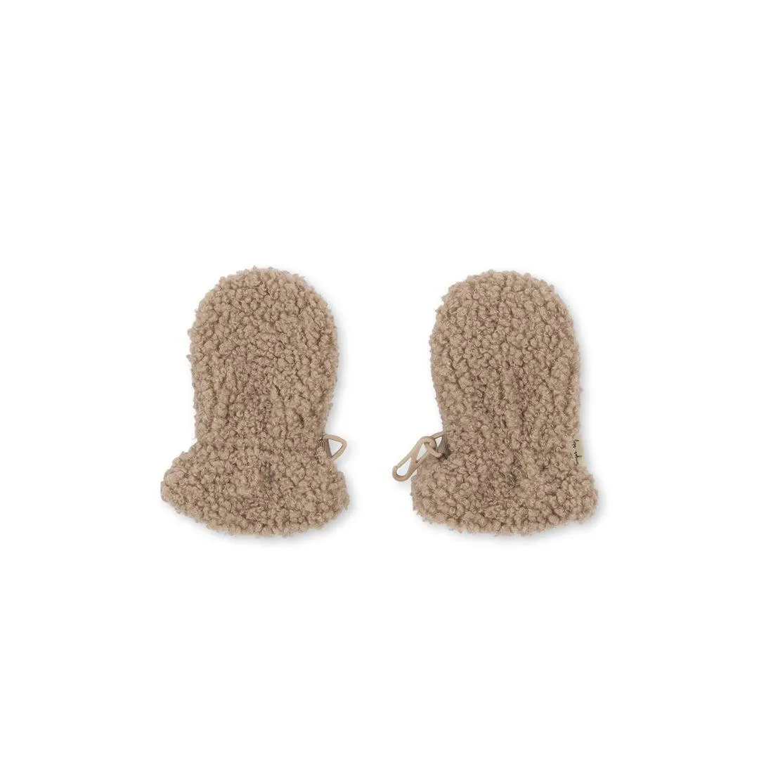 Konges Sljd Grizz Teddy Baby Mittens - Oxford Tan