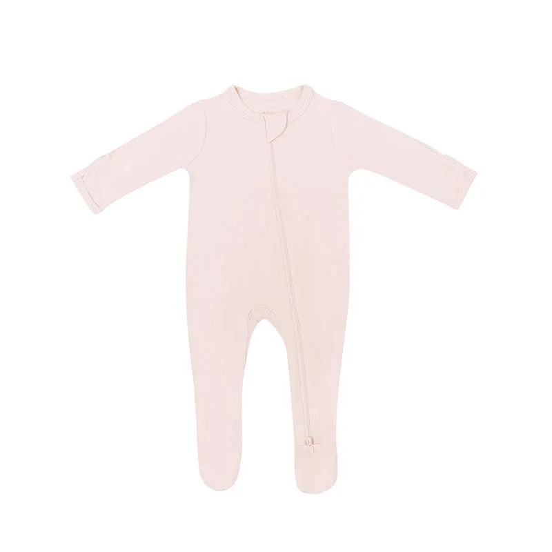 Kyte Baby Zippered Footed Sleepsuit - Blush