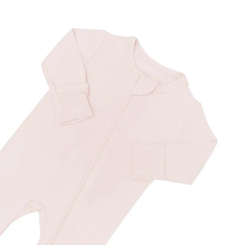 Kyte Baby Zippered Footed Sleepsuit - Blush