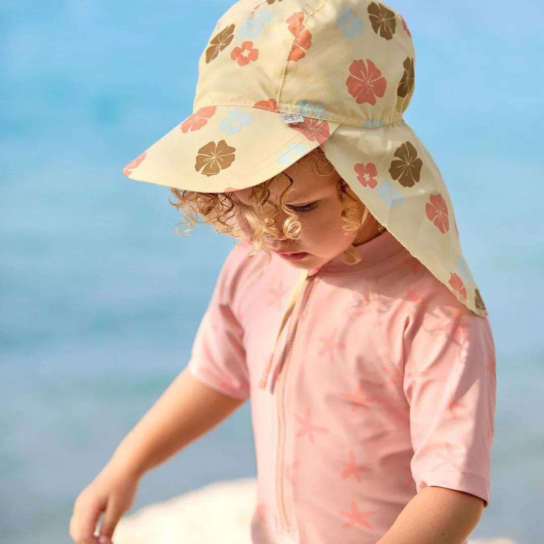 Lassig Short Sleeve Sunsuit - Peach - Starfish