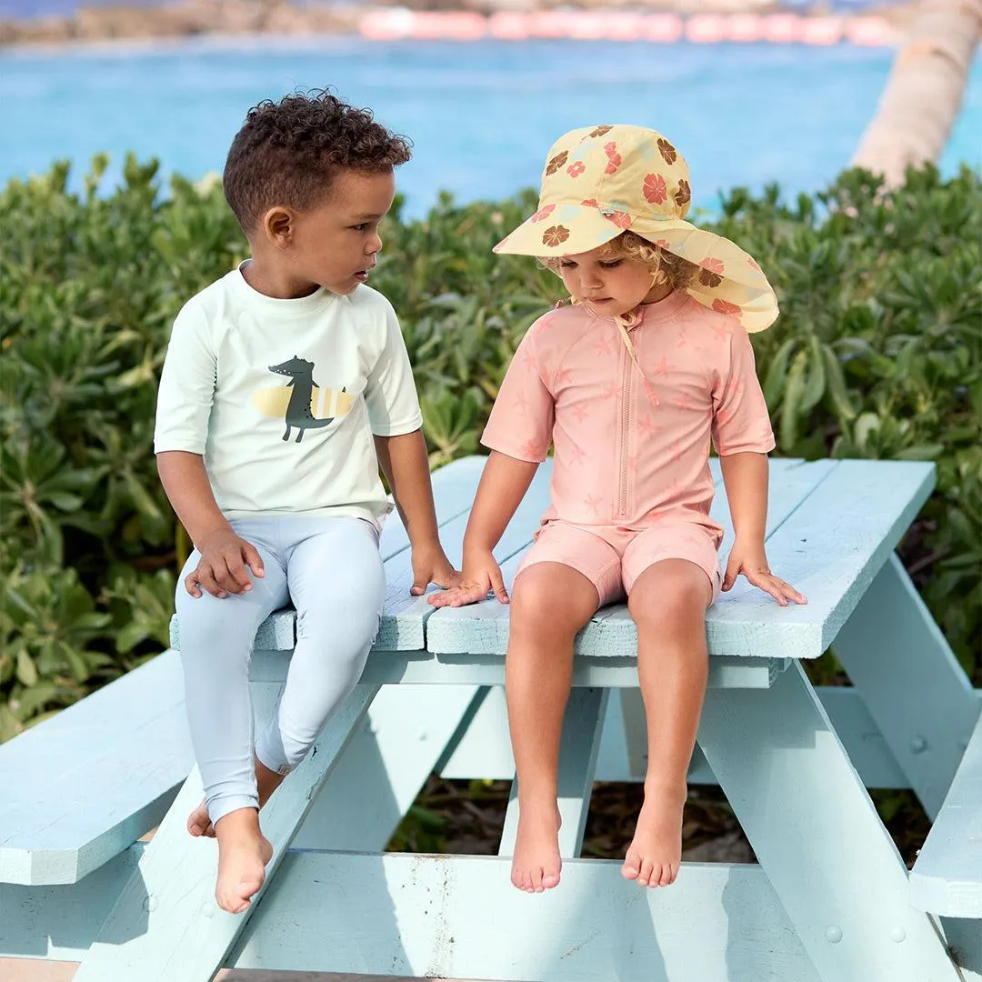 Lassig Short Sleeve Sunsuit - Peach - Starfish