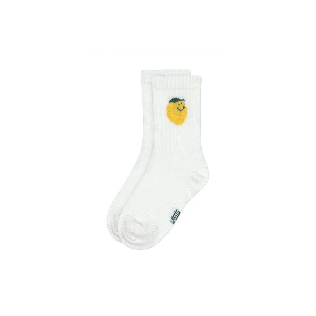 Lassig Tennis Socks - 3 Pack - White - Lemon