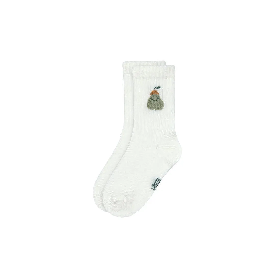 Lassig Tennis Socks - 3 Pack - White - Pear