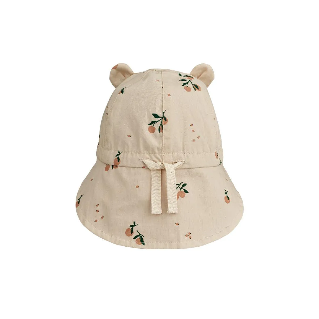 Liewood Gorm Reversible Sun Hat With Ears - Peach Seashell - Pale Tuscany