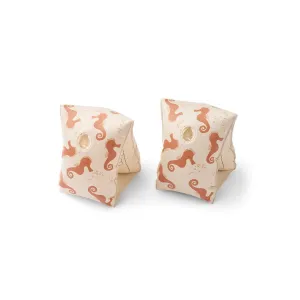 Liewood Shirley Printed Swim Wings 2-pack - Seahorse / Apple Blossom
