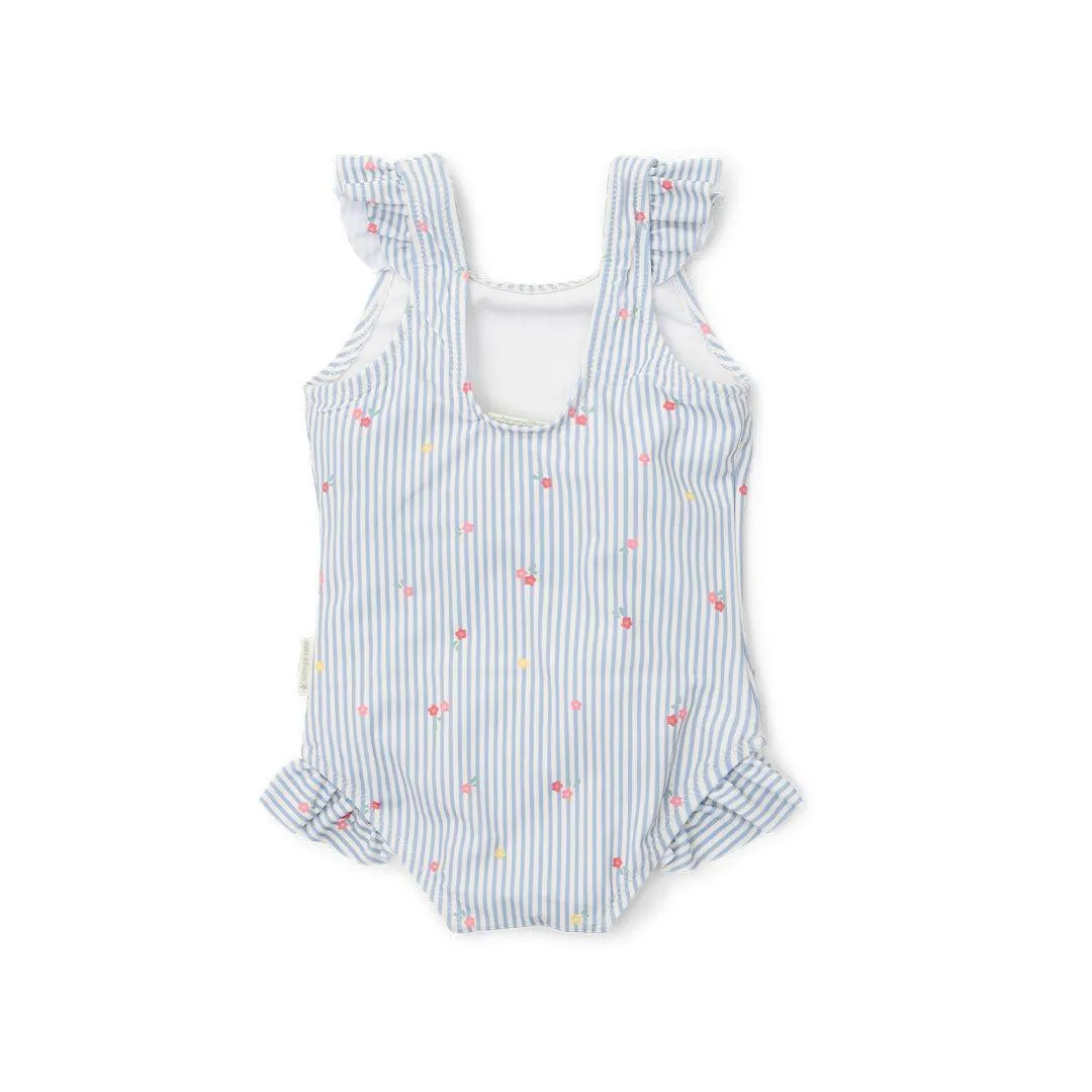 Little Dutch Bathing Suit - Sunny Flowers Blue