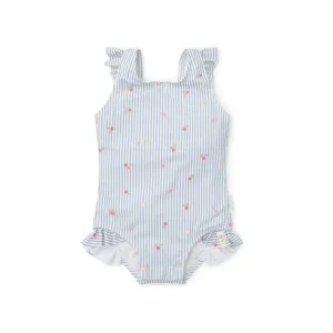 Little Dutch Bathing Suit - Sunny Flowers Blue