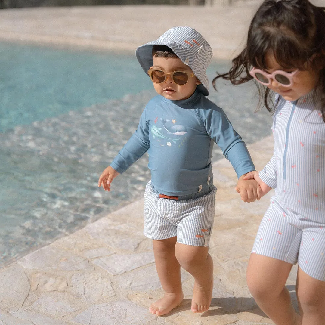 Little Dutch Reversible Bucket Hat - Ocean Blue