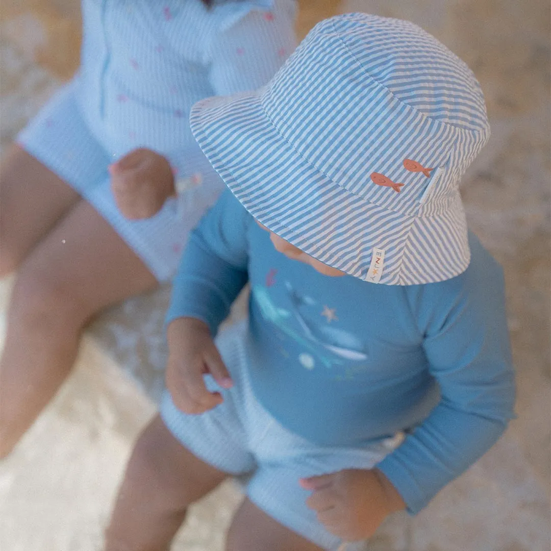 Little Dutch Reversible Bucket Hat - Ocean Blue
