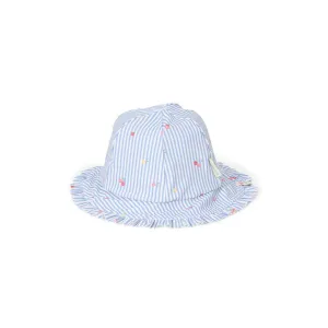 Little Dutch Reversible Hat - Sunny Flowers Blue