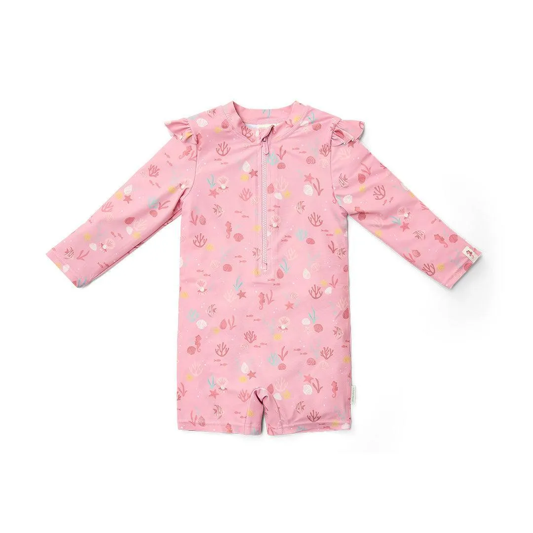 Little Dutch Swimsuit Long Sleeves - Ocean Treasures Multicolour