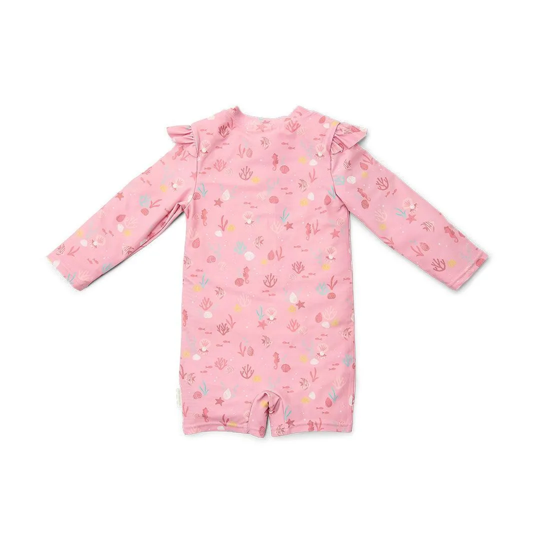 Little Dutch Swimsuit Long Sleeves - Ocean Treasures Multicolour