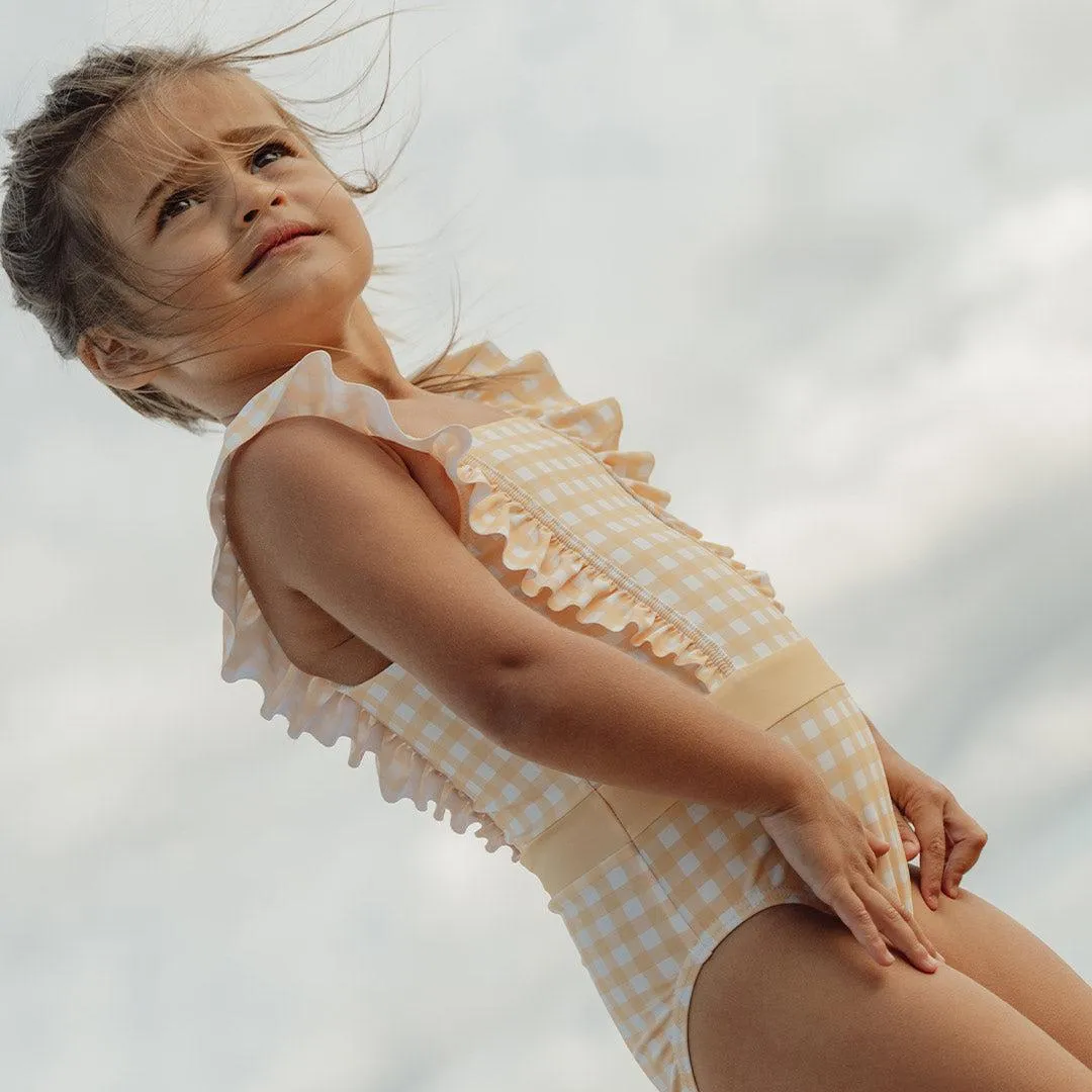 Little Dutch Volants Bathsuit - Sunshine Checks