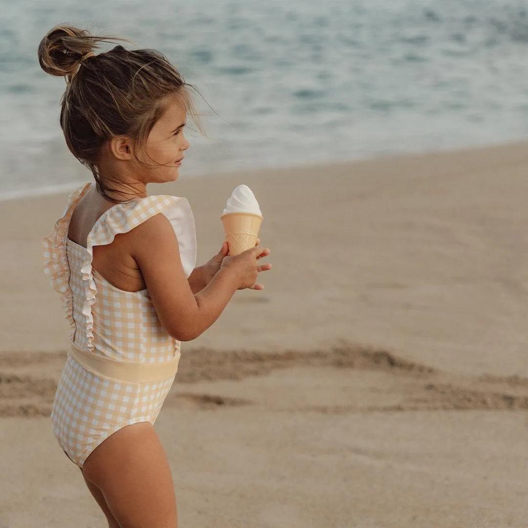 Little Dutch Volants Bathsuit - Sunshine Checks