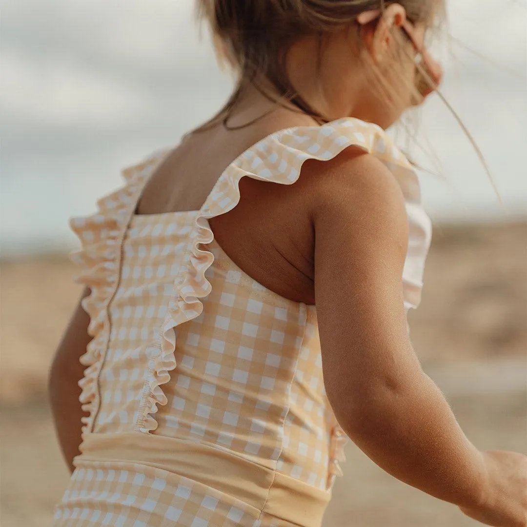 Little Dutch Volants Bathsuit - Sunshine Checks